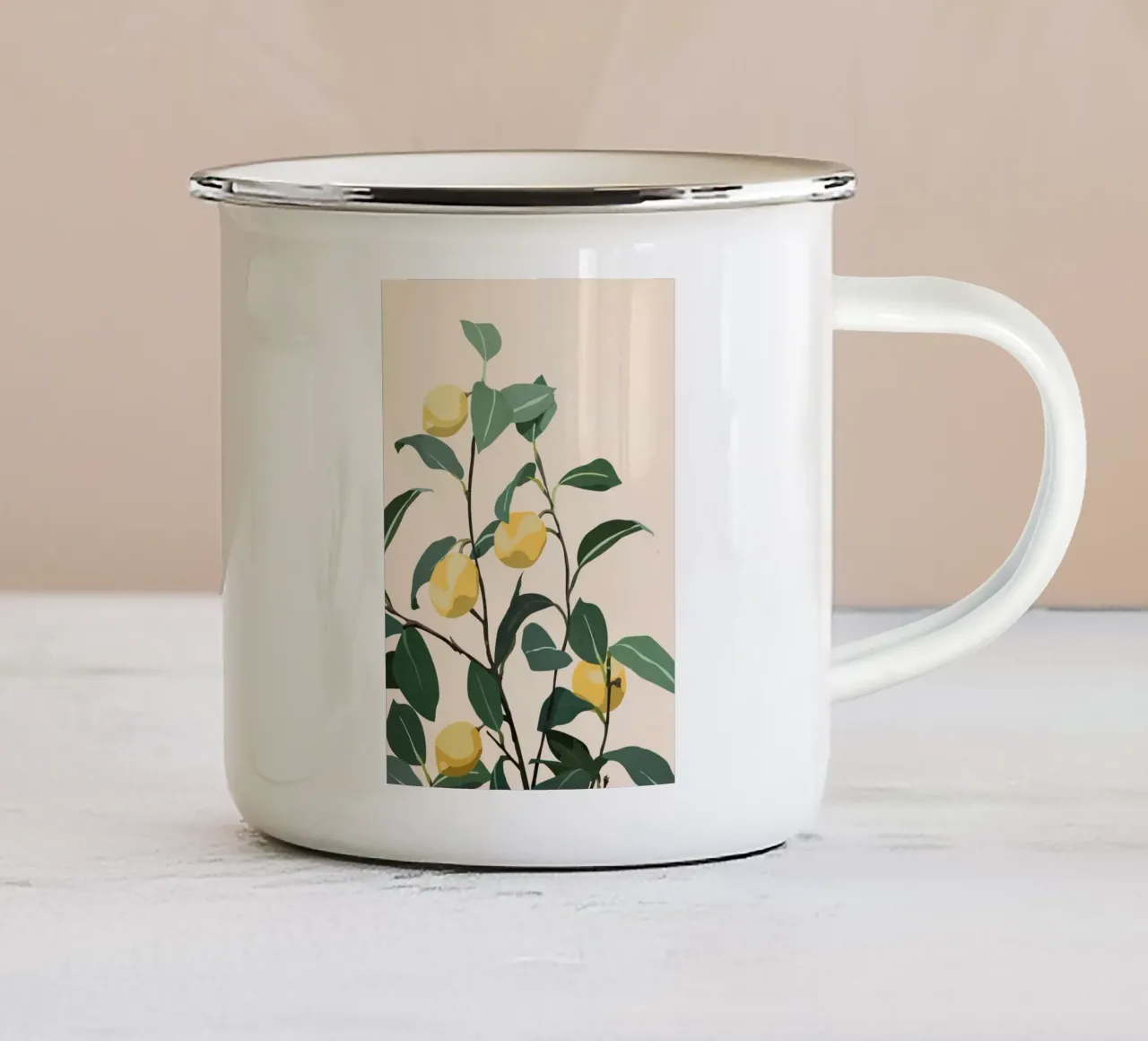 Lemon tazza in smalto da cityart