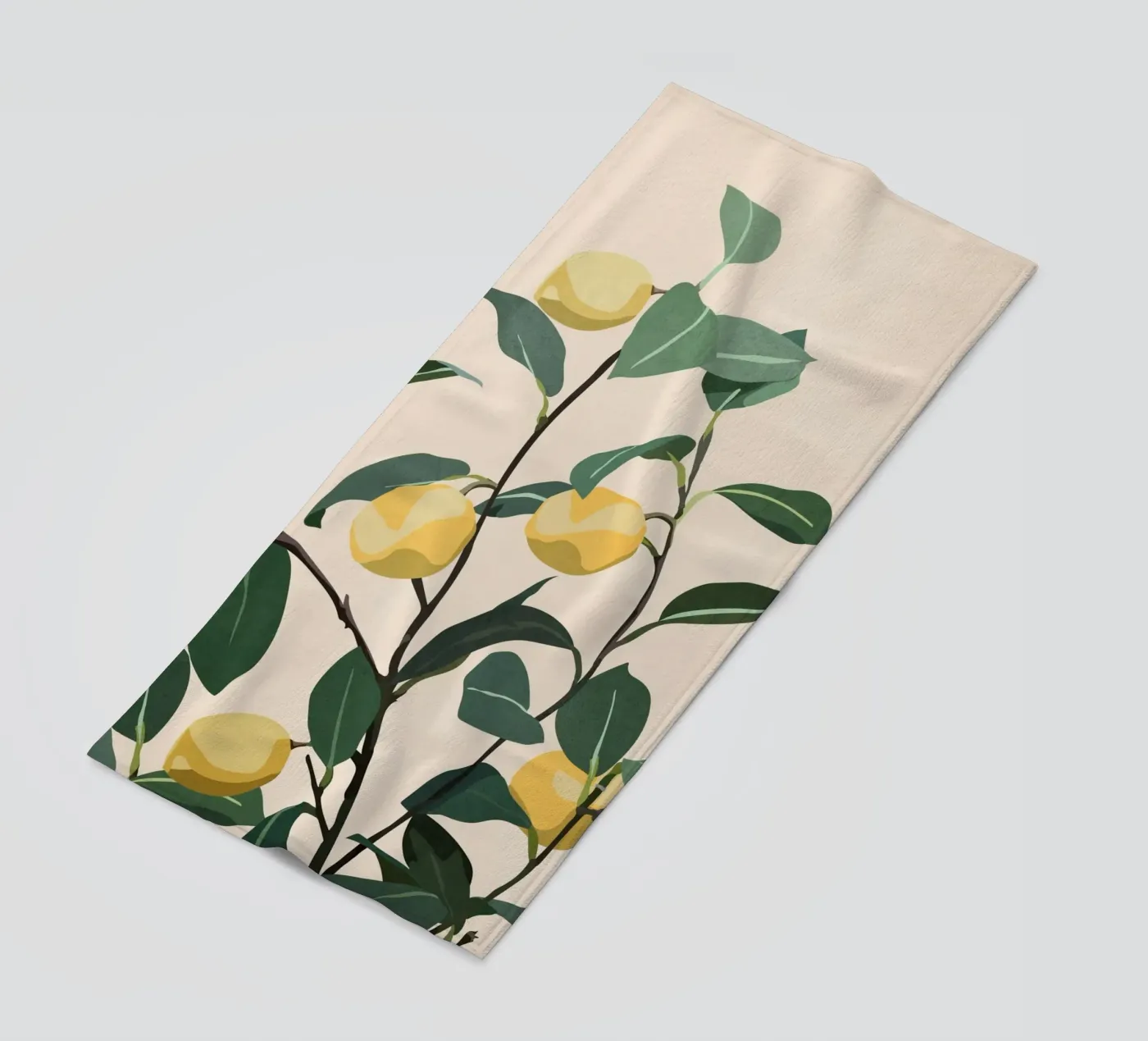 Lemon beach towel by cityart