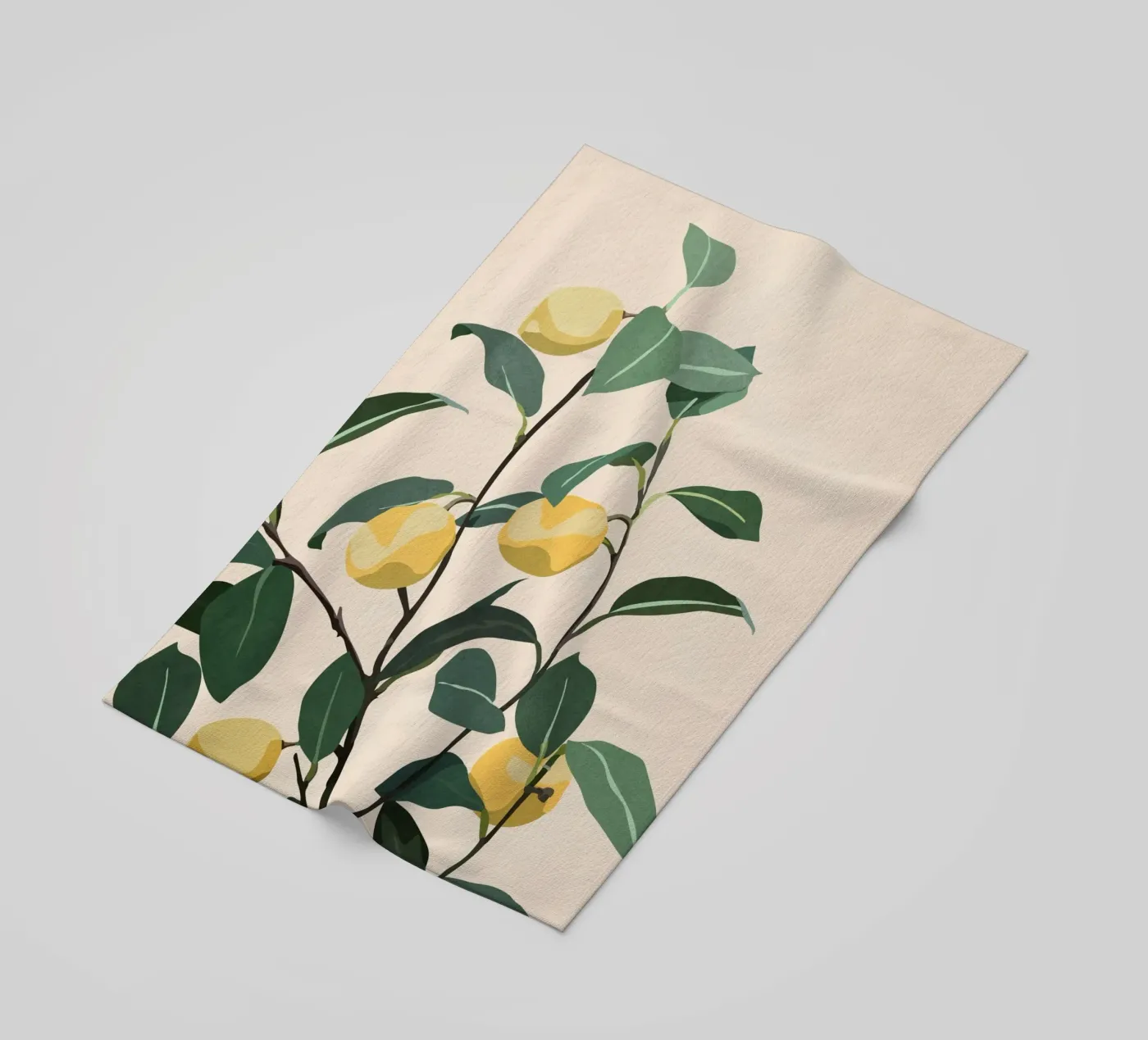 Lemon beach towel by cityart