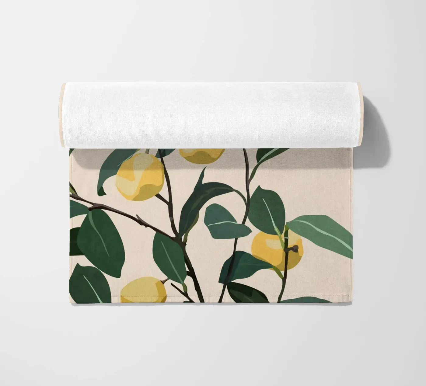 Lemon beach towel by cityart