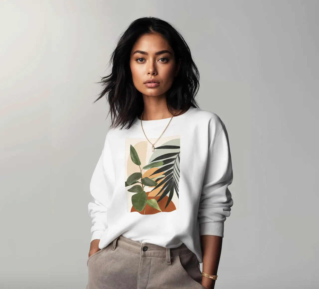 Sunset Flora 03 felpa da cityart