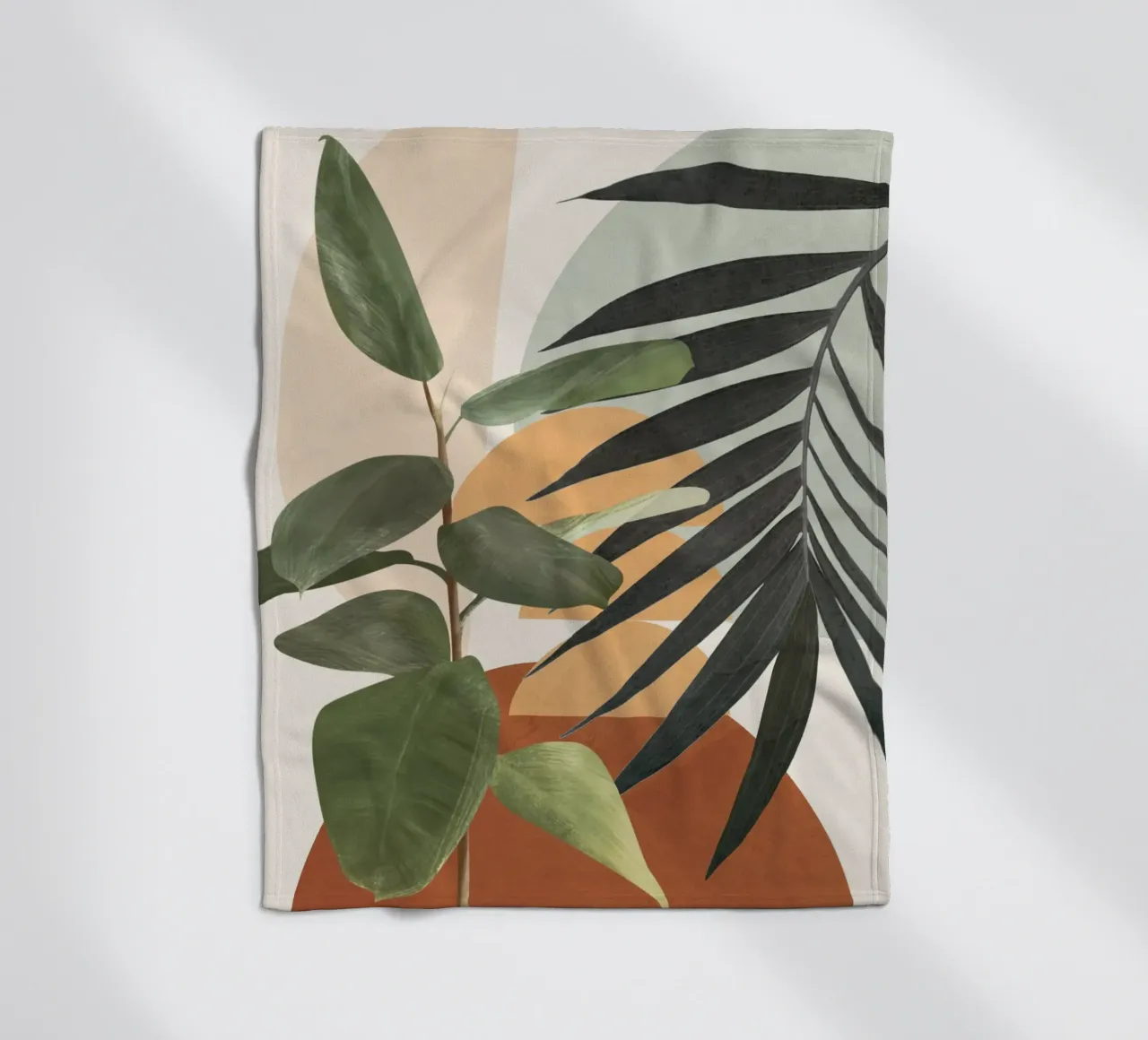 Sunset Flora 03 Fleecedecke von cityart