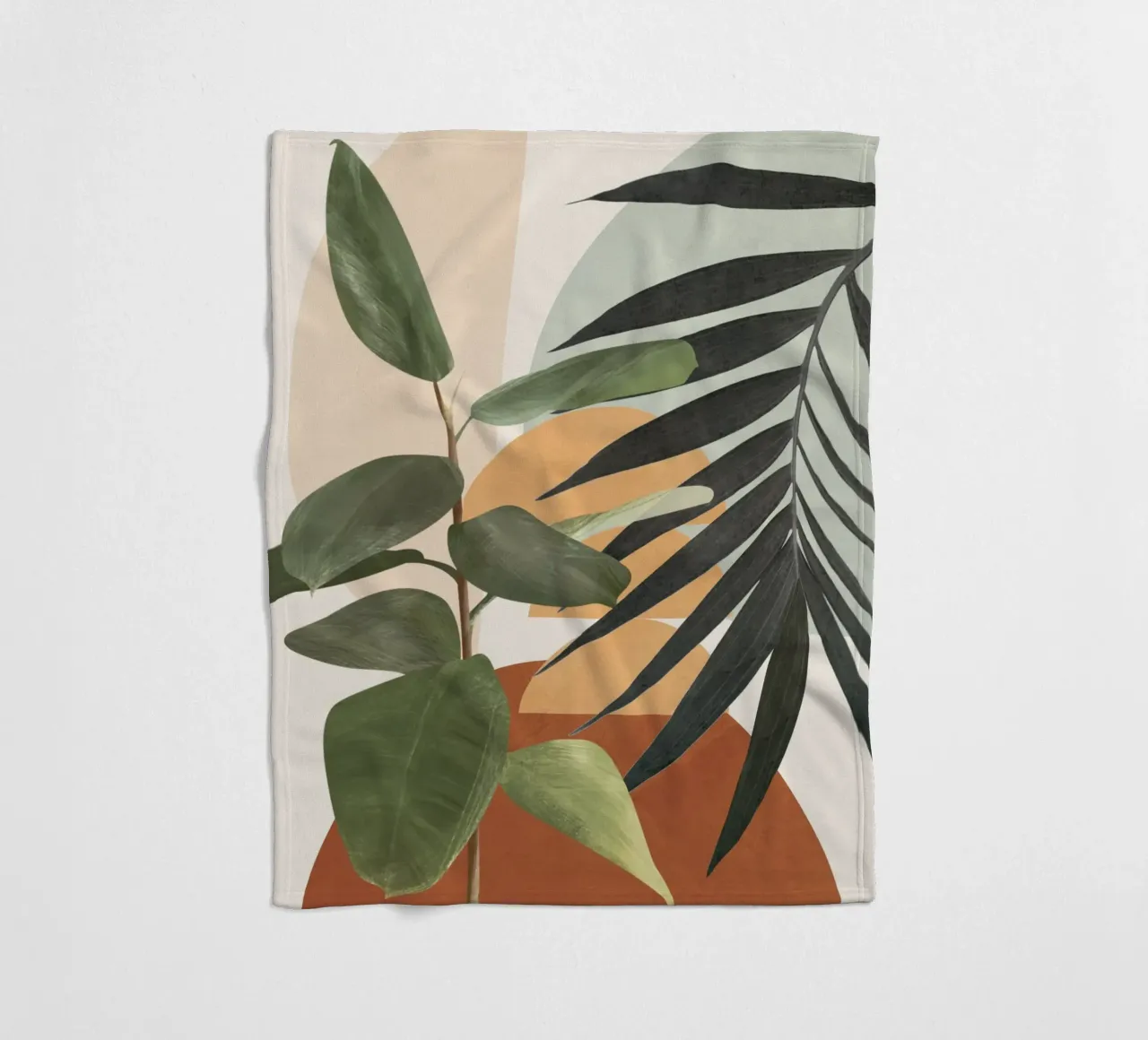 Sunset Flora 03 Fleecedecke von cityart