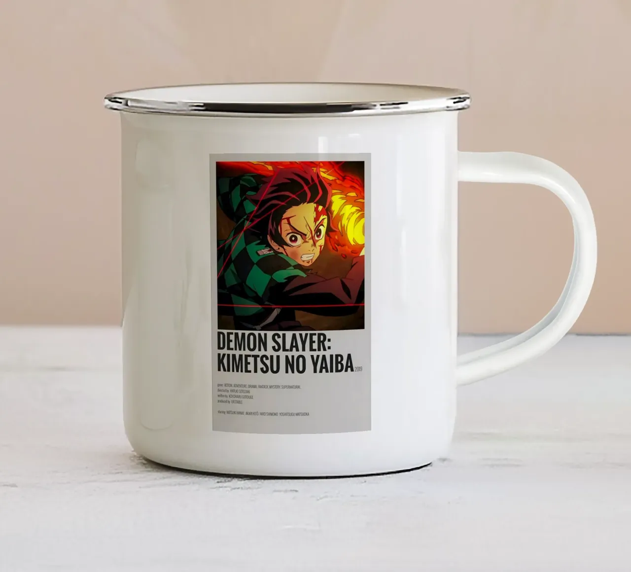 DEMON SLAYER KIMETSU NO YAIBA tazza in smalto da Totoya