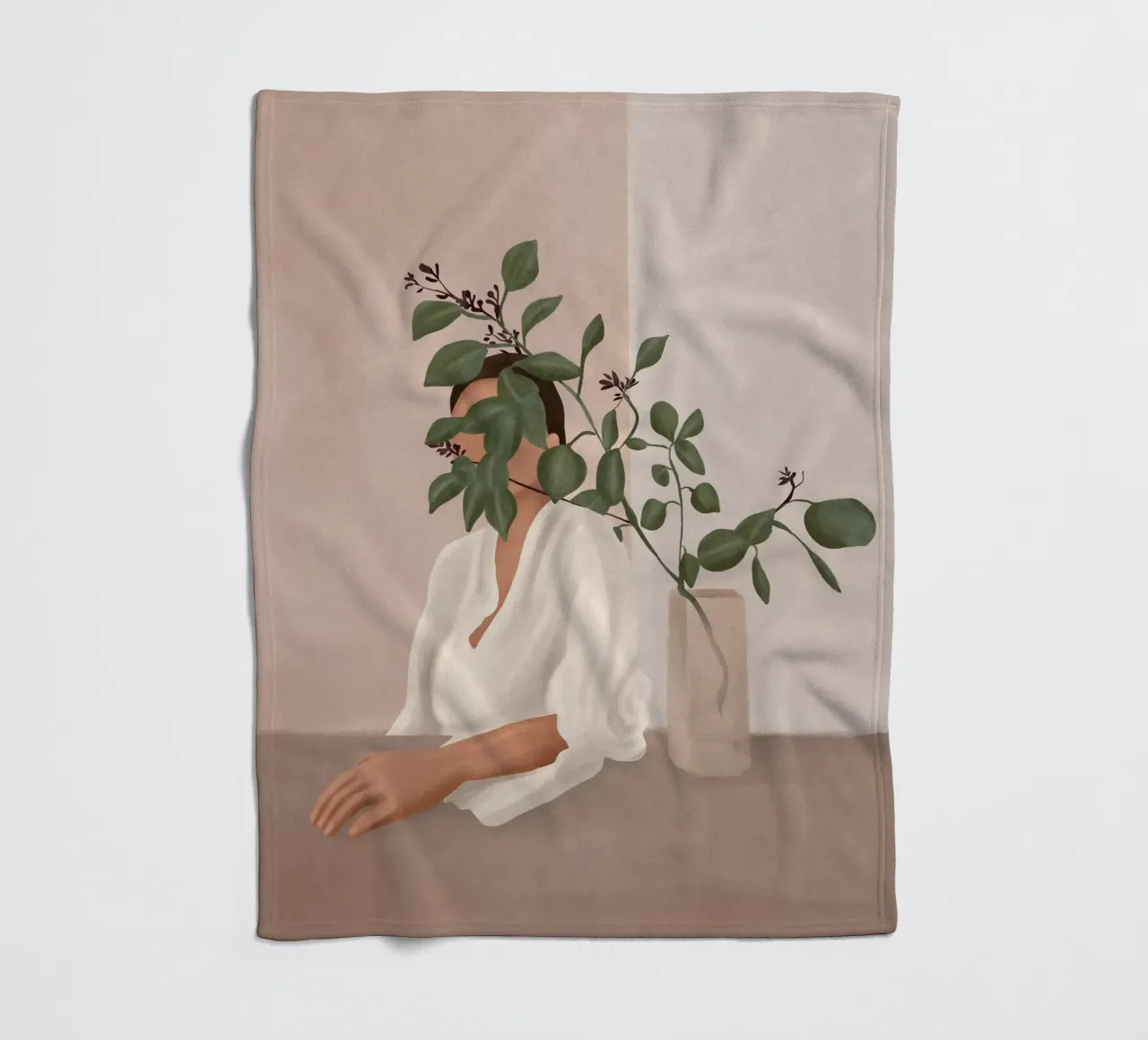 Behind the Leaves coperta in pile da cityart