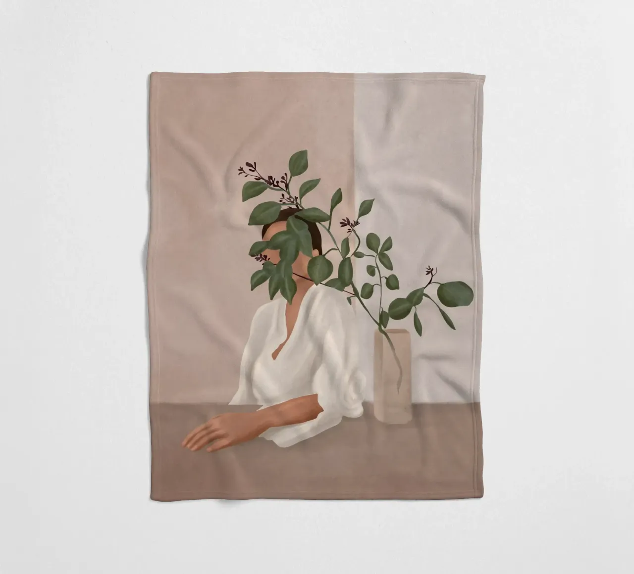Behind the Leaves coperta in pile da cityart