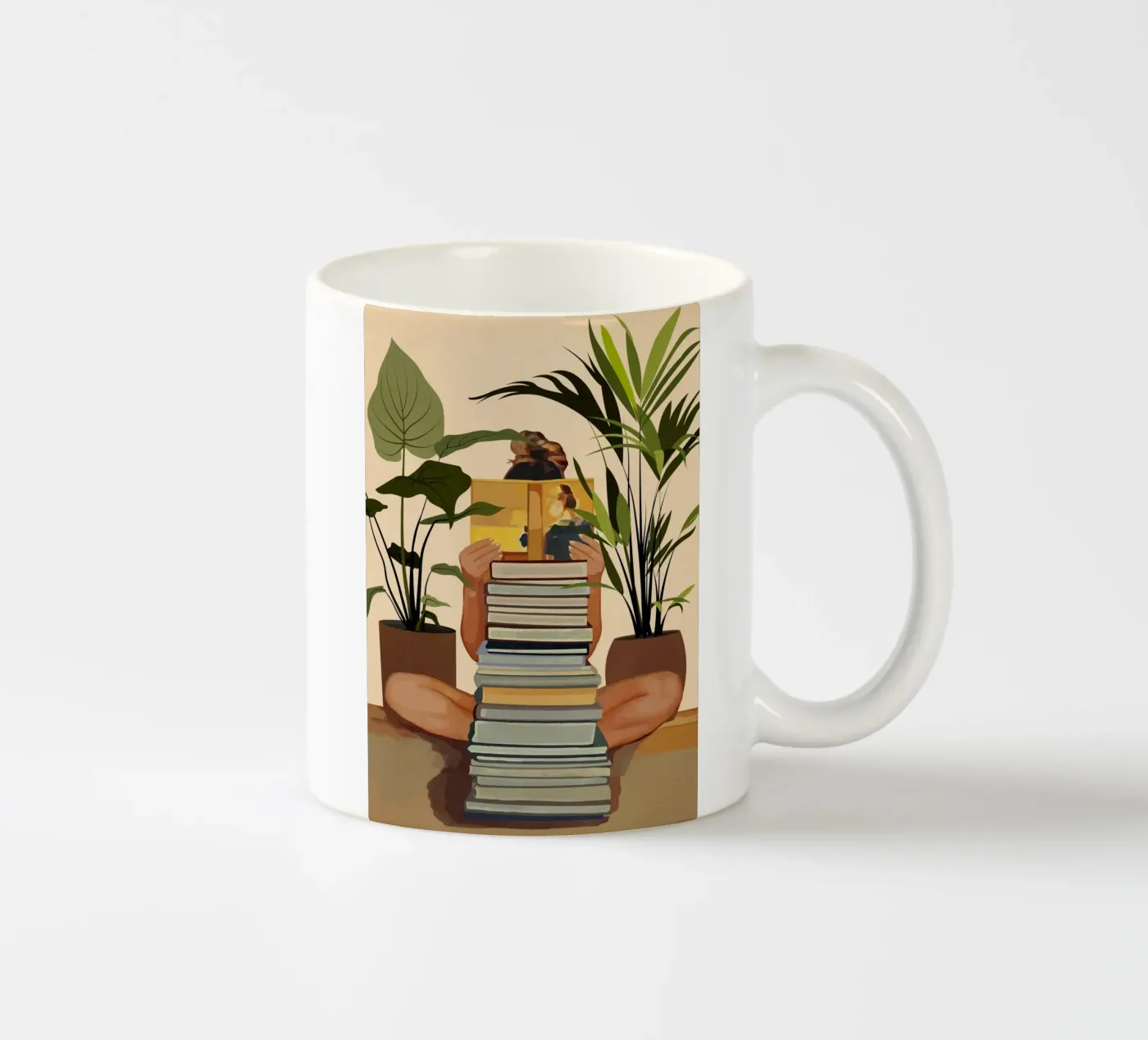 Book Lover ceramic mug by cityart