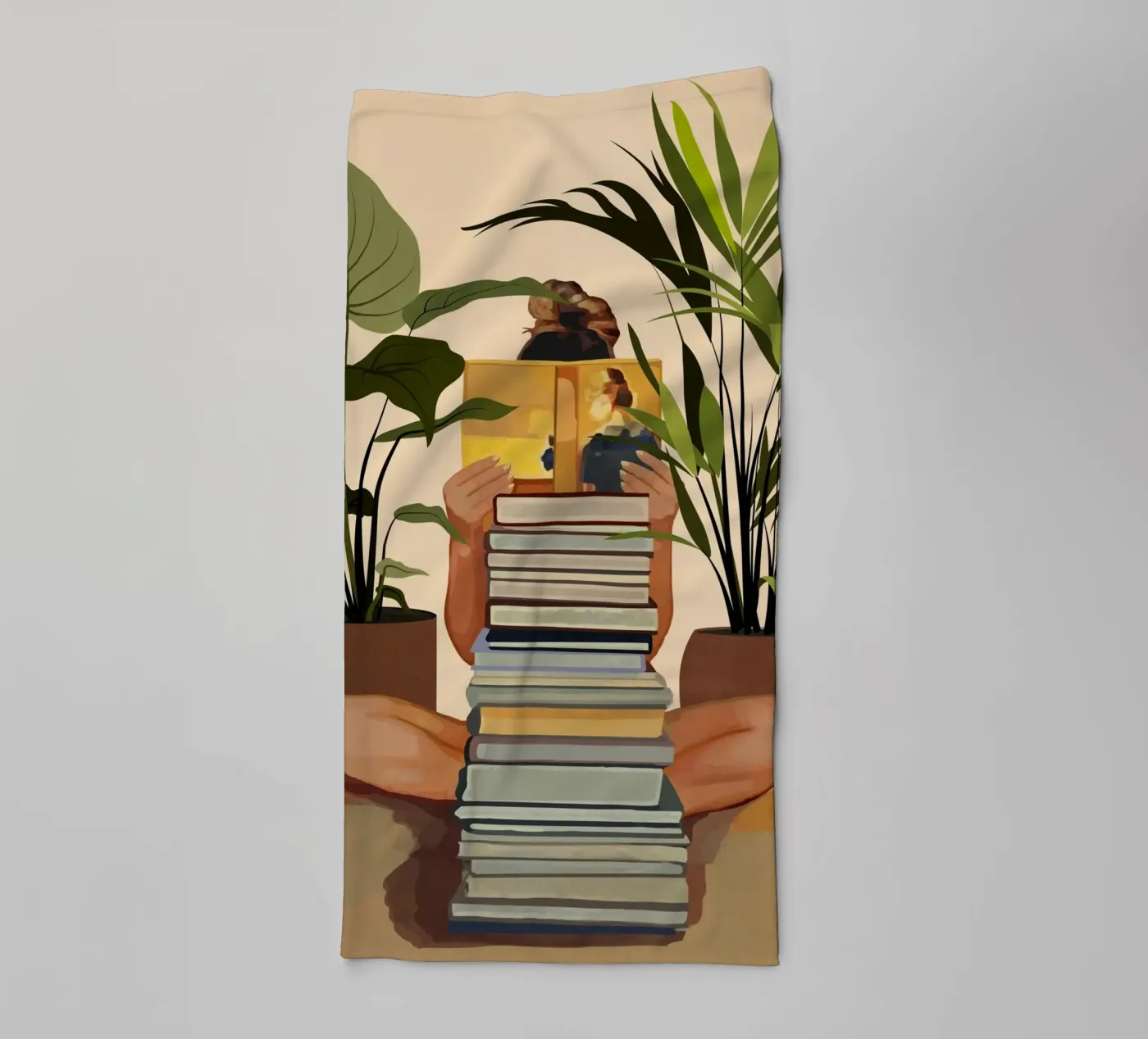Book Lover badhanddoek van Flow Line