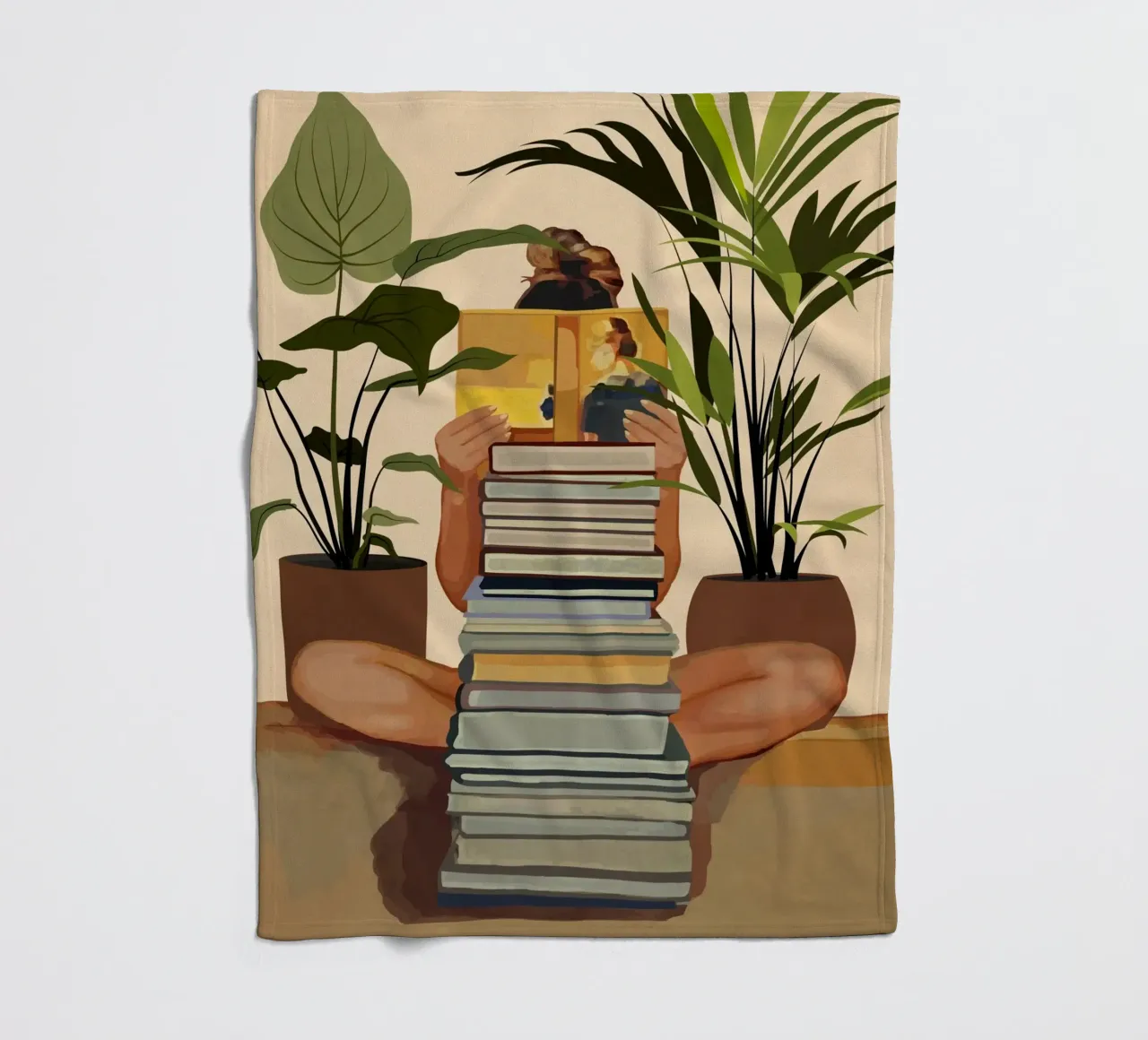 Book Lover fleecedeken van cityart