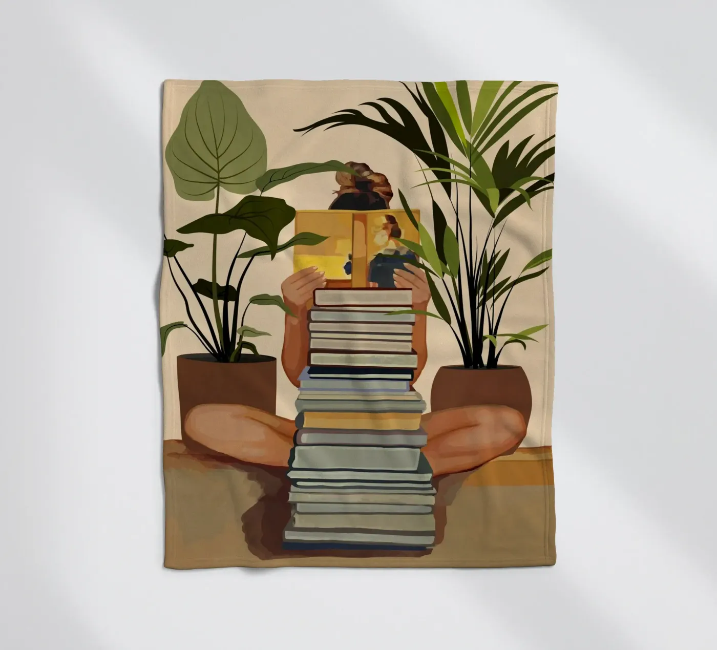 Book Lover Fleecedecke von cityart