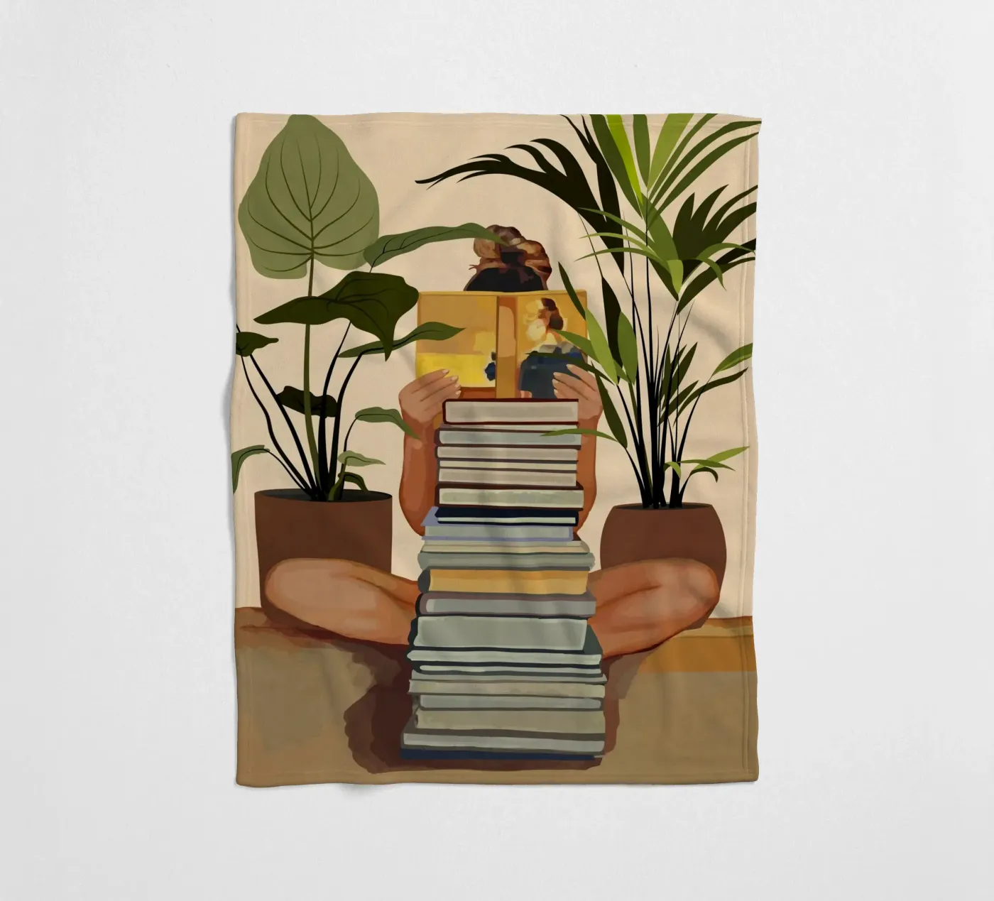 Book Lover Fleecedecke von cityart