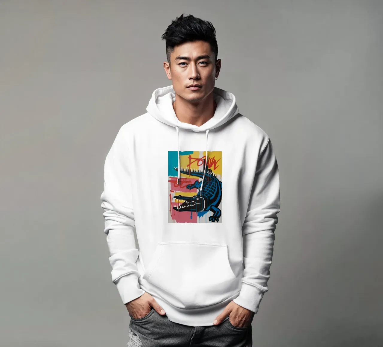 Poderosa fuerza de cocodrilo sudadera con capucha de Muse Fragments