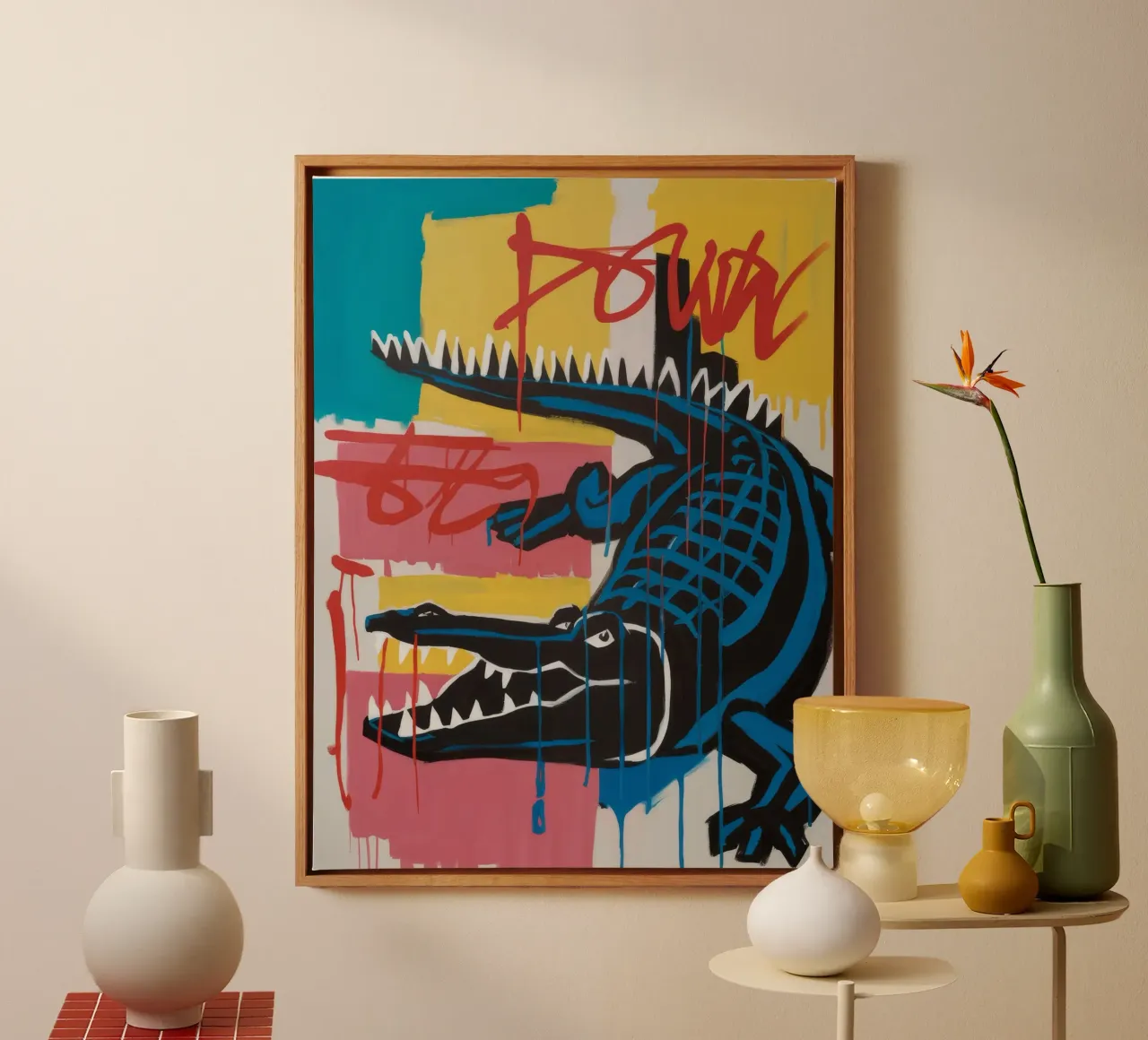 Powerful Crocodile Force canvas by Muse Fragments