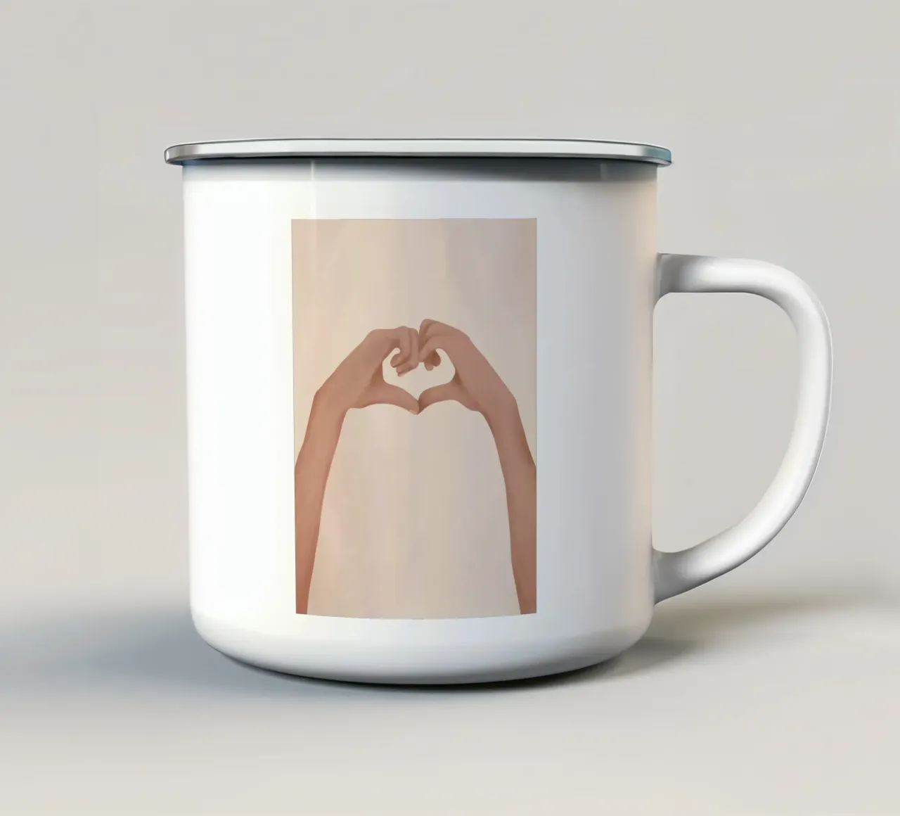 Heart tazza in smalto da cityart