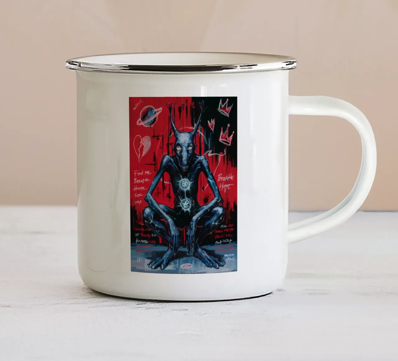 Mistero del Trono Oscuro tazza in smalto da Muse Fragments