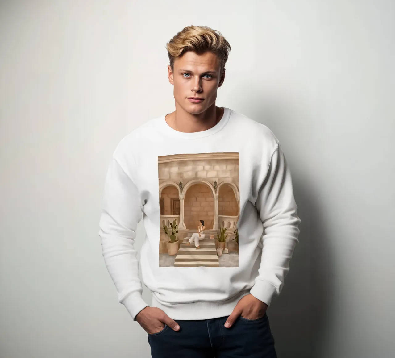 On the Steps felpa da cityart