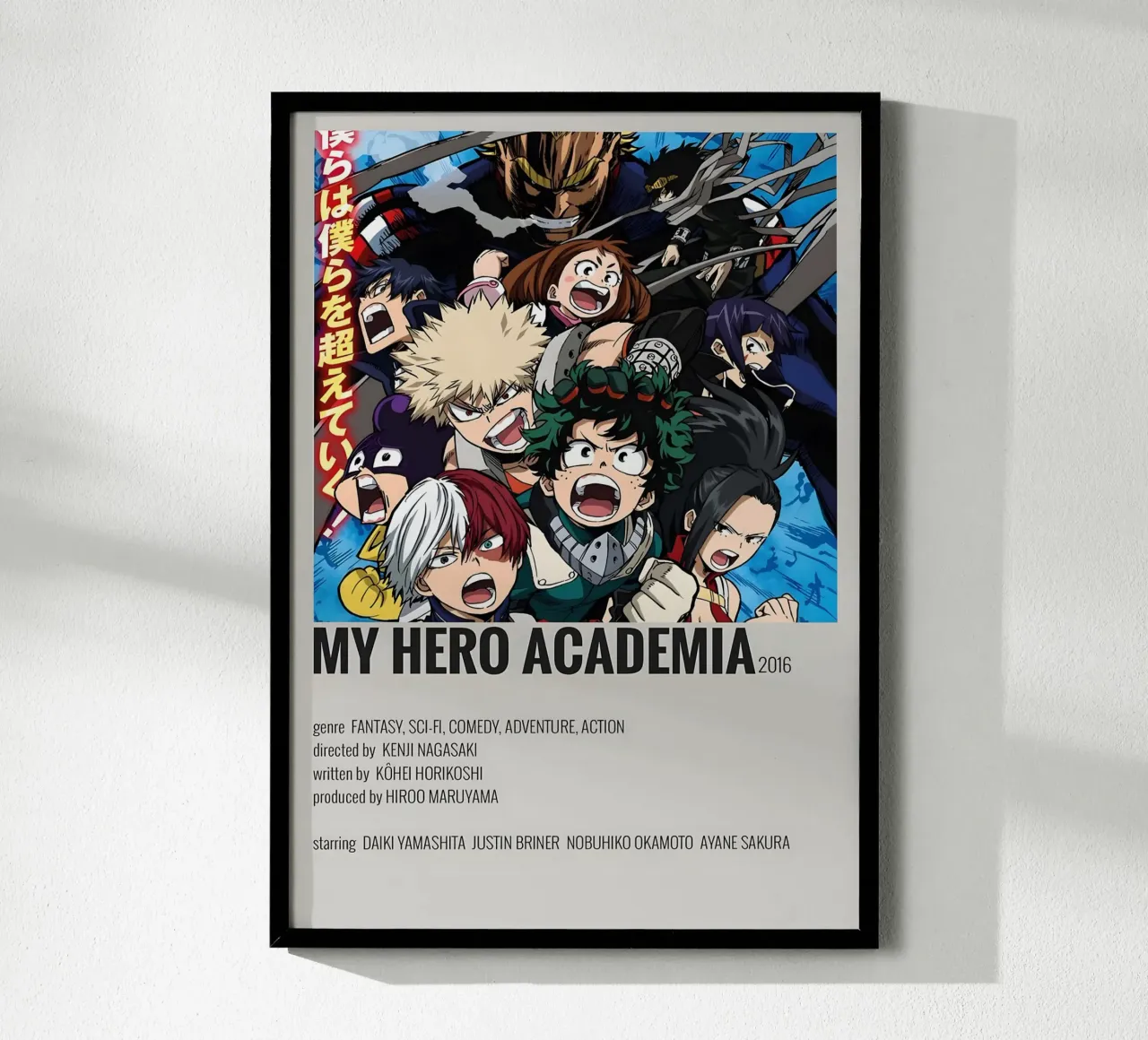 MY HERO ACADEMIA 2016 carta hahnemühle da Totoya