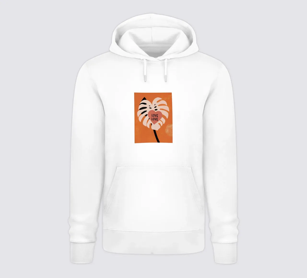 Monstera Retro Pop felpa con cappuccio da THE LATEST SHOP