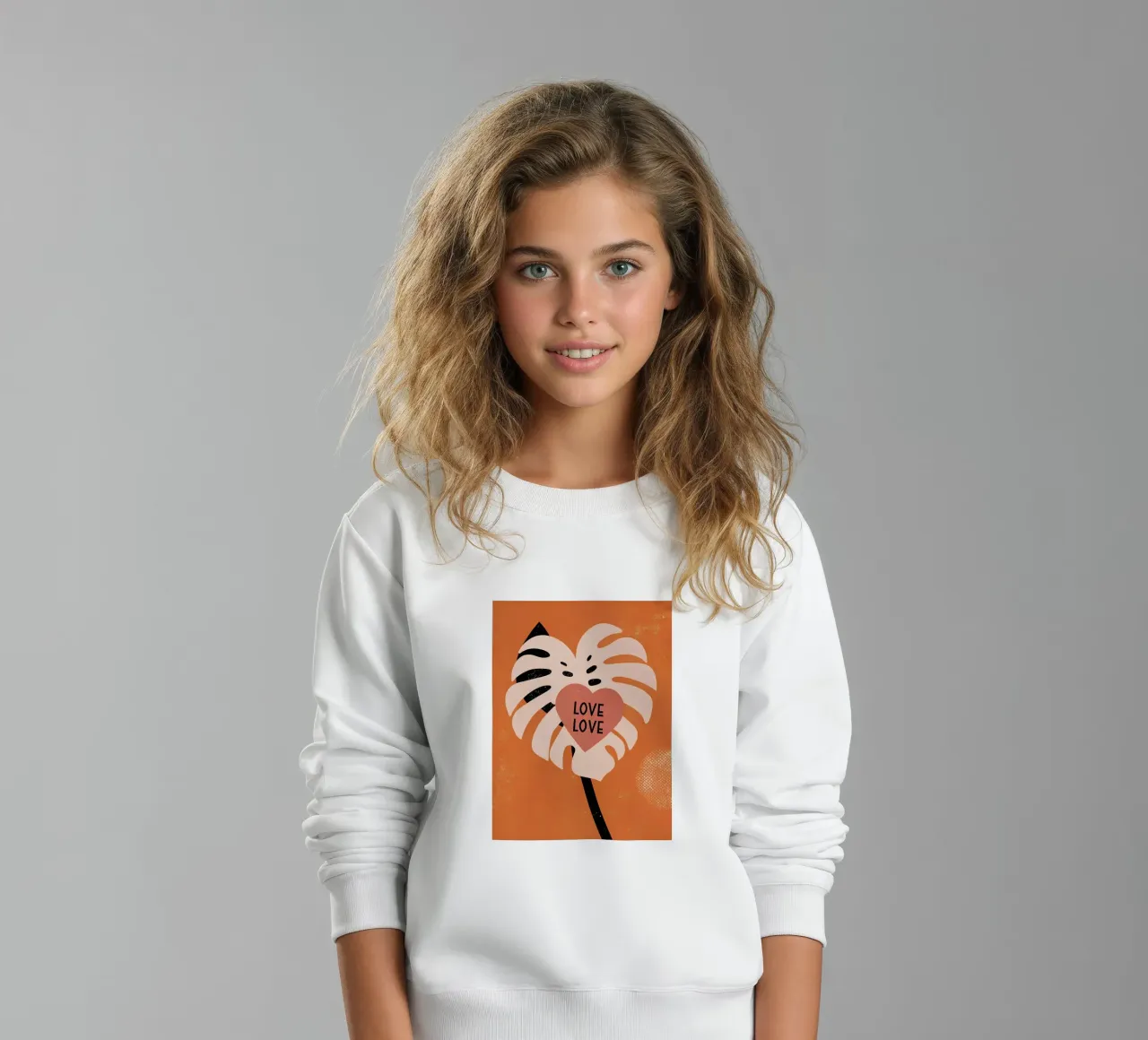 Monstera Retro Pop felpa bambino da THE LATEST SHOP