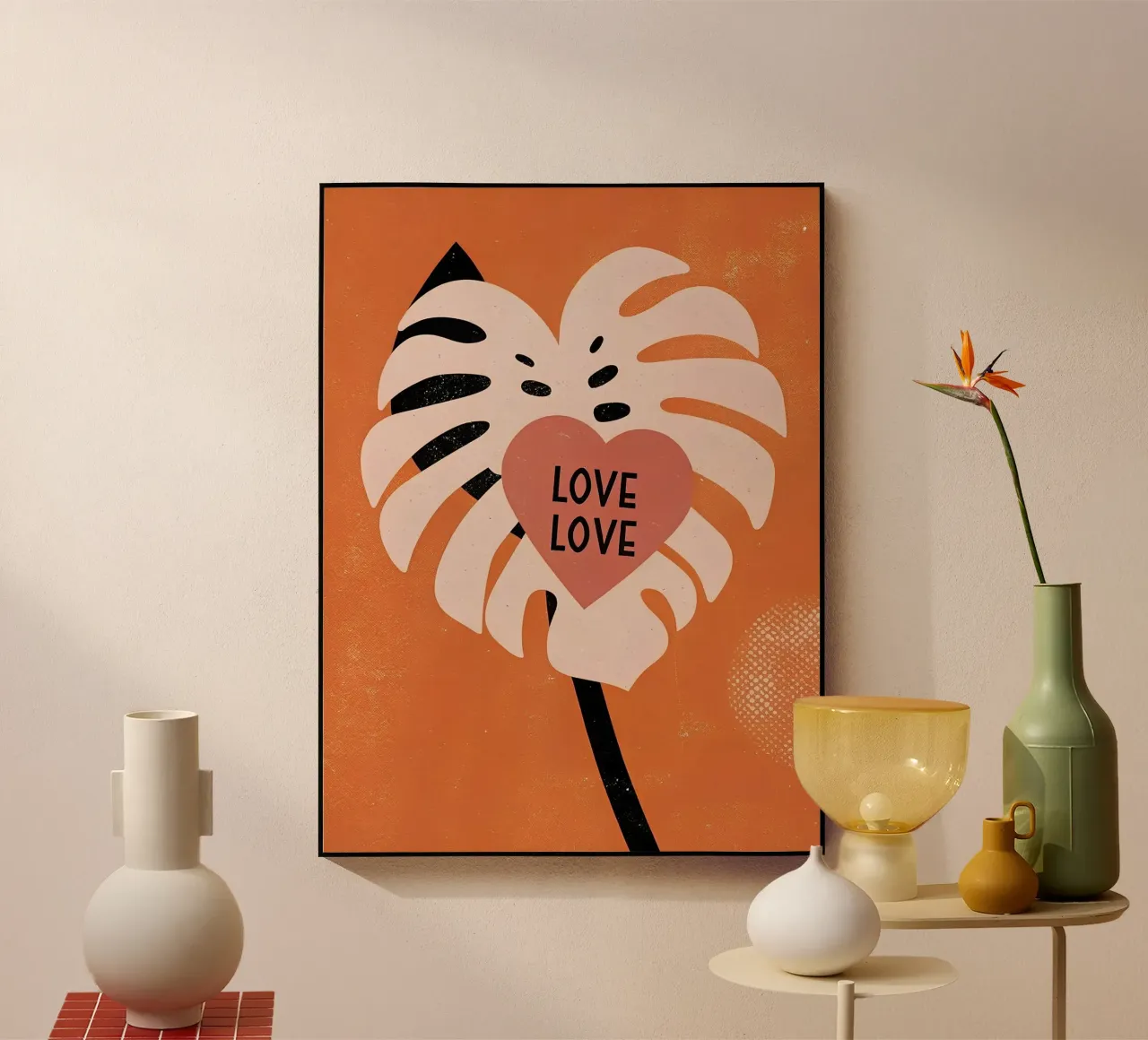 Monstera Retro Pop plexiglass da THE LATEST SHOP