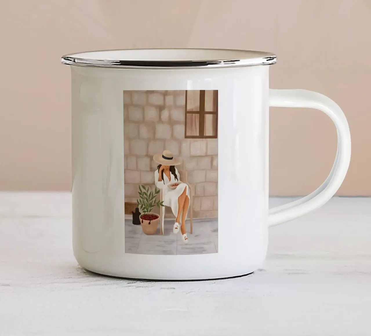 Sunday Morning tazza in smalto da cityart