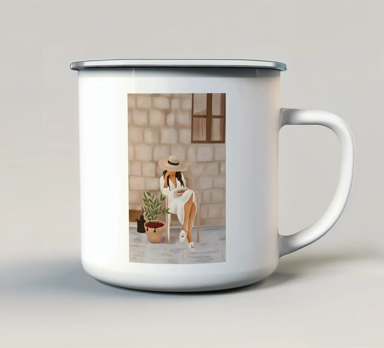 Sunday Morning tazza in smalto da cityart