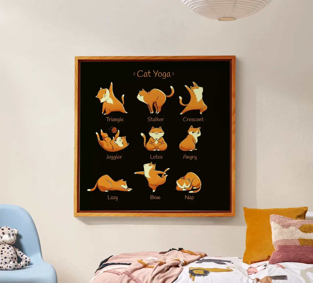 Yoga Cat plexiglass da Tobe Fonseca