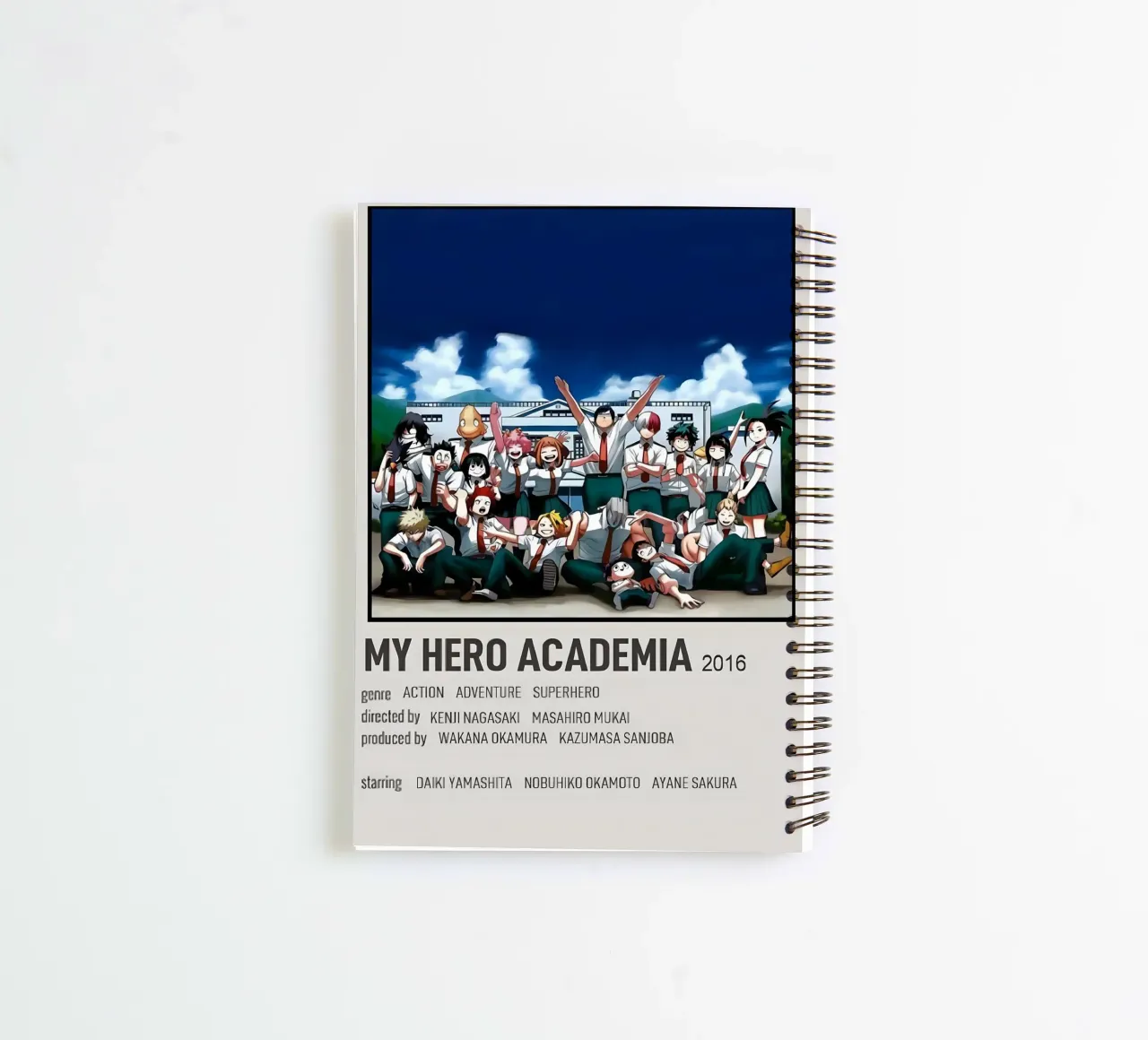 MY HERO ACADEMIA 2016 spiral notebook by Totoya