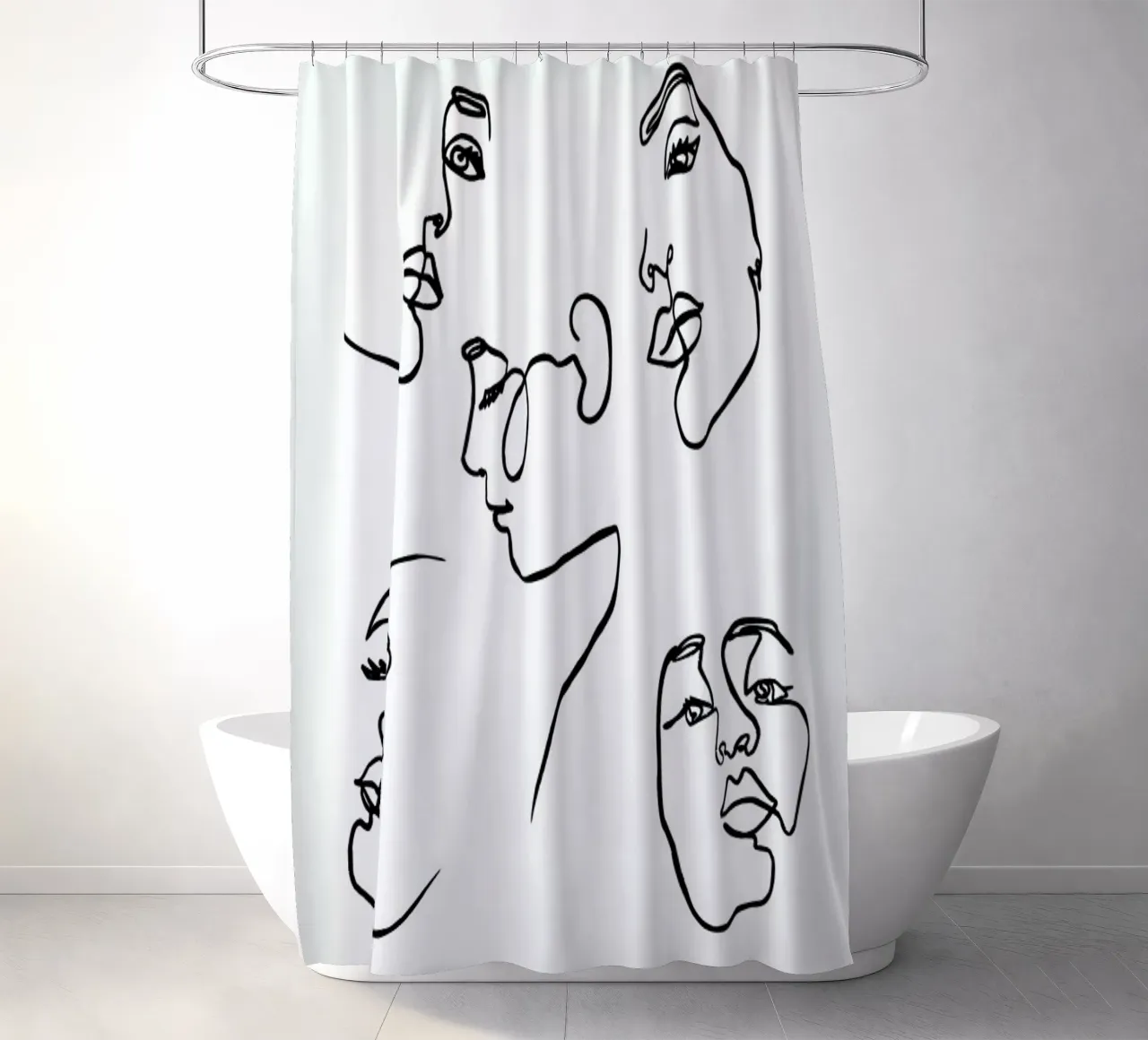 Angles douchegordijn van Pure