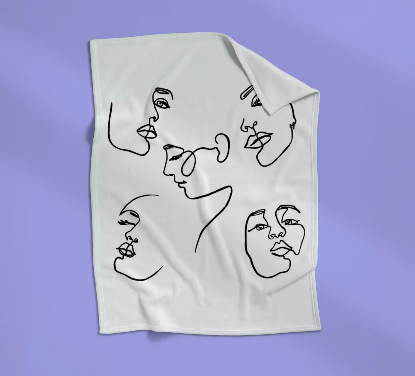 Angles fleece blanket by Pure