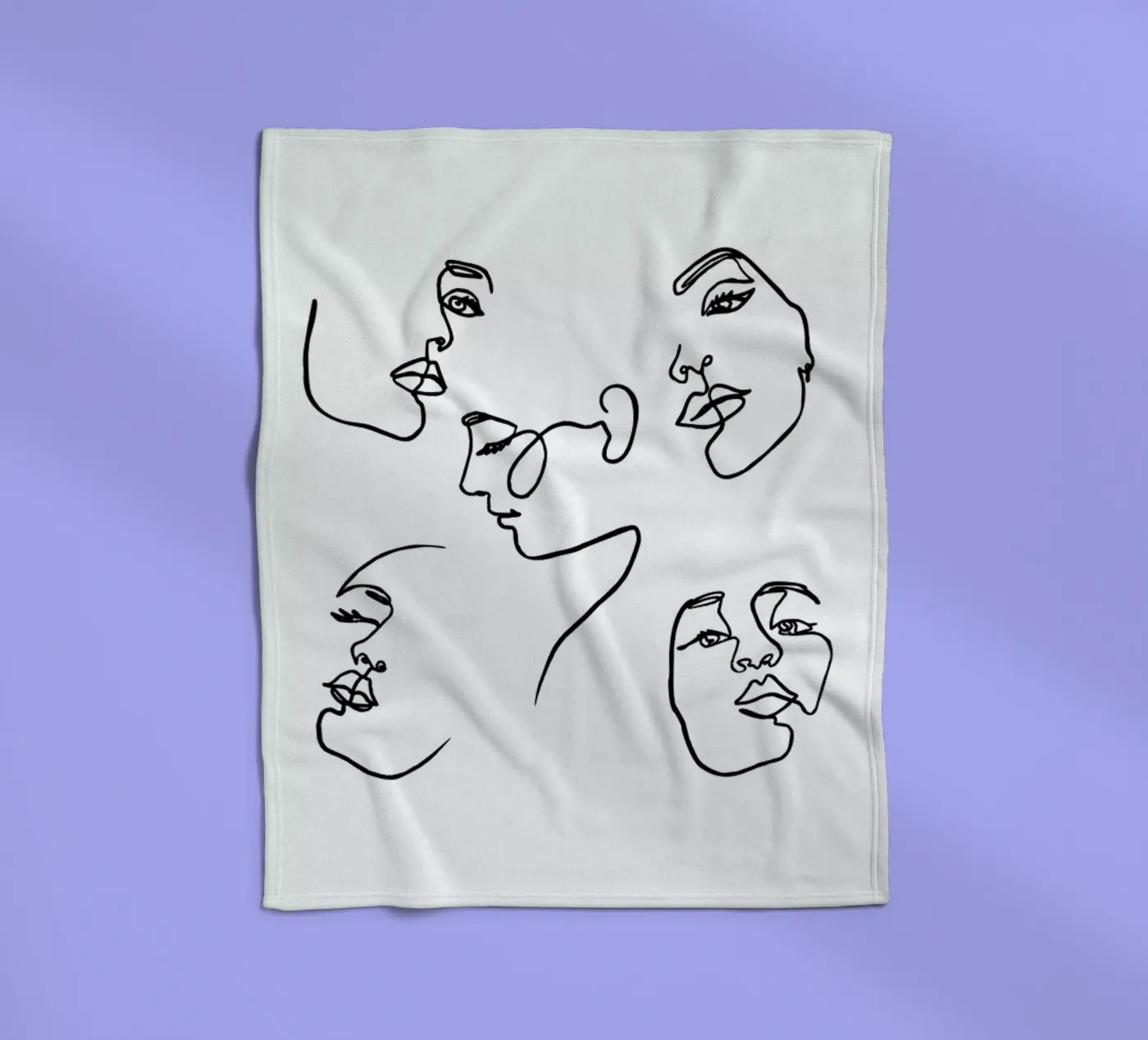 Angles fleece blanket by Pure