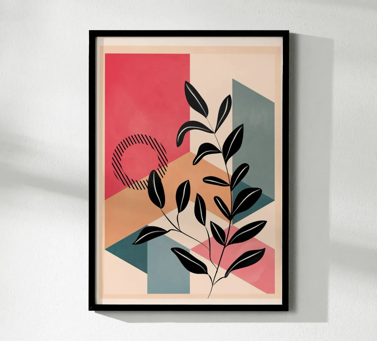 Tropical Geometry 1 poster con telaio in plastica da cityart