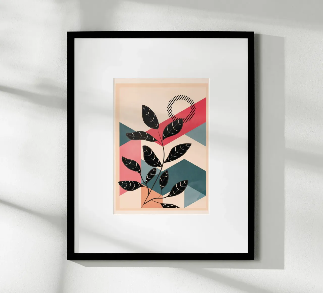 Tropical Geometry 2 poster con telaio in alluminio da cityart