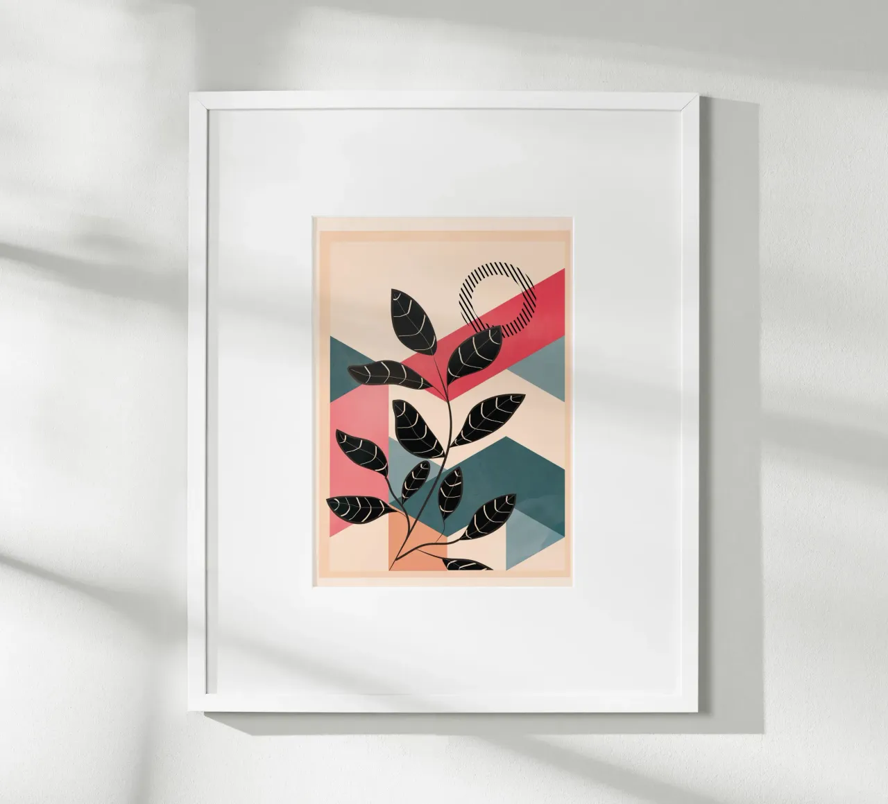 Tropical Geometry 2 poster con telaio in alluminio da cityart