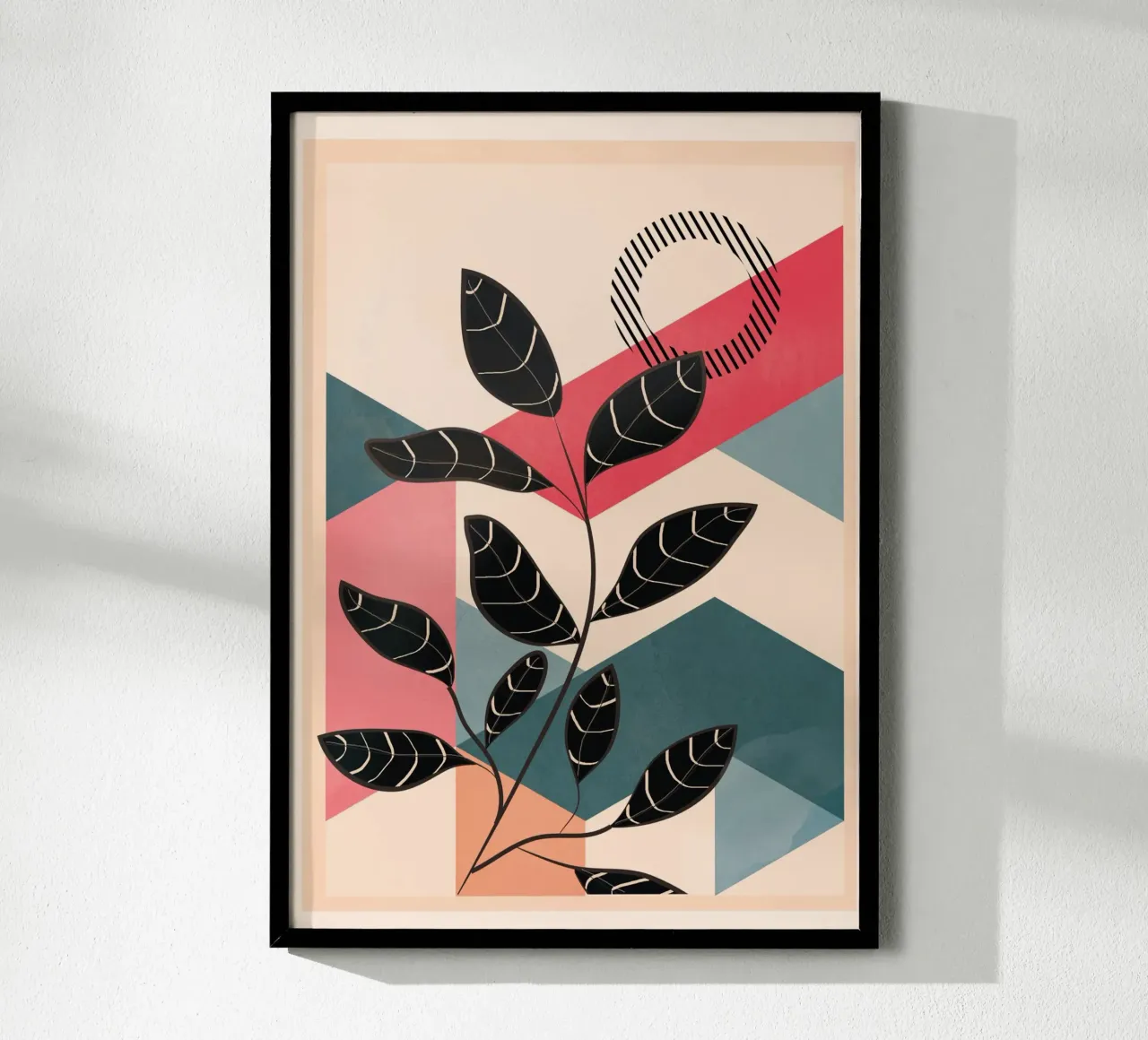 Tropical Geometry 2 poster con telaio in alluminio da cityart