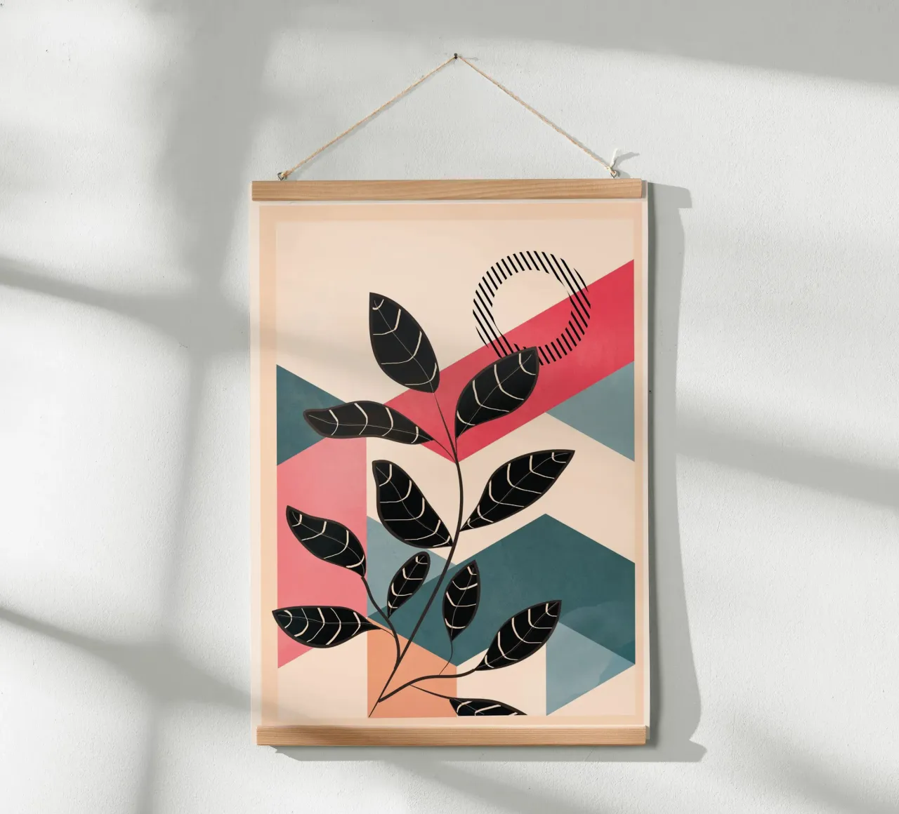 Tropical Geometry 2 poster con telaio in alluminio da cityart