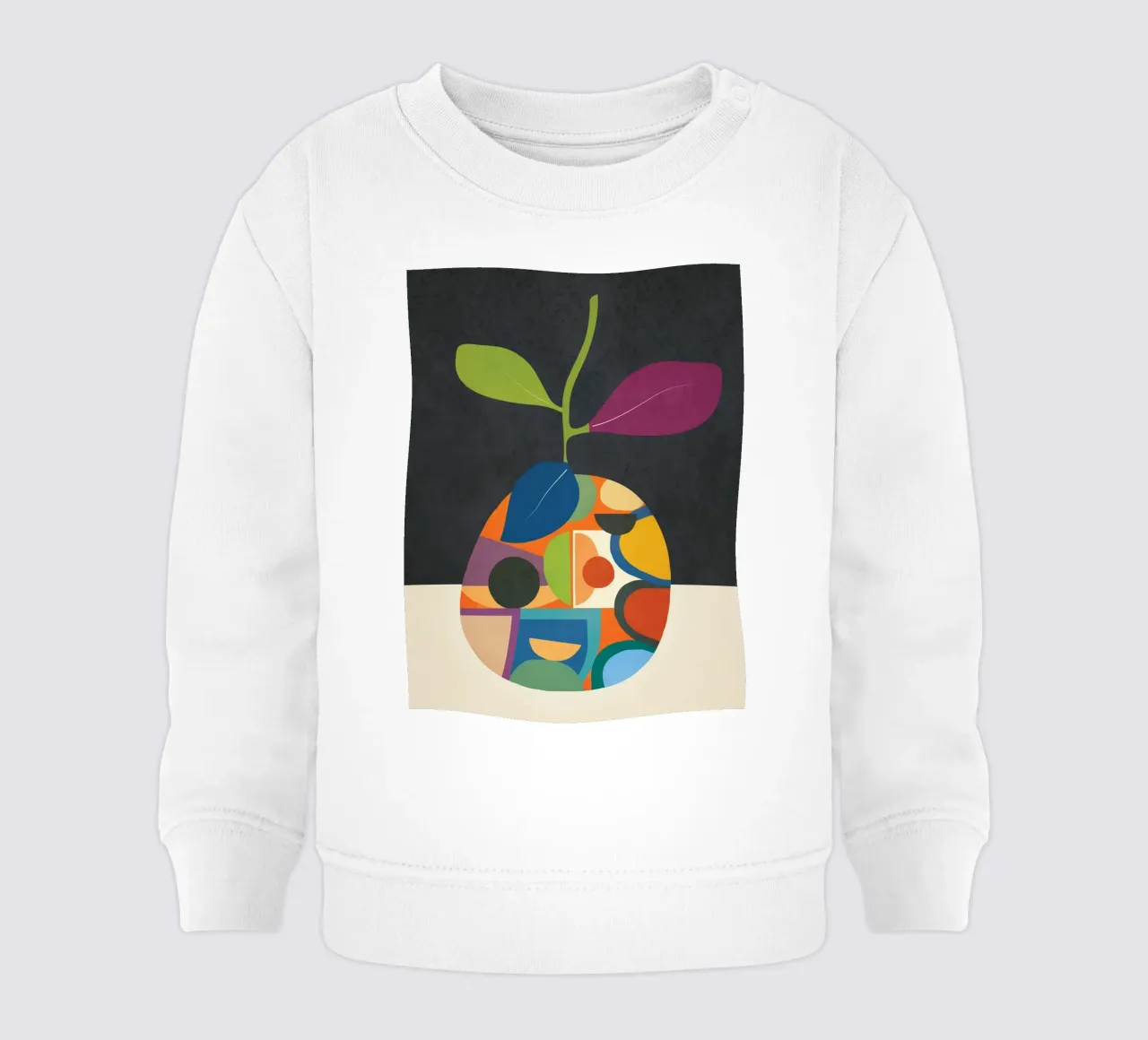 Abstract fruit shapes 1 felpa neonato da cityart