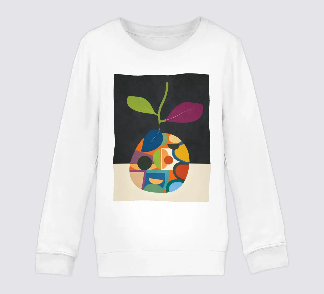 Abstract fruit shapes 1 felpa bambino da cityart