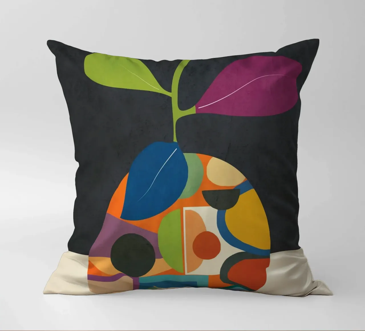 Abstract fruit shapes 1 cuscino da cityart