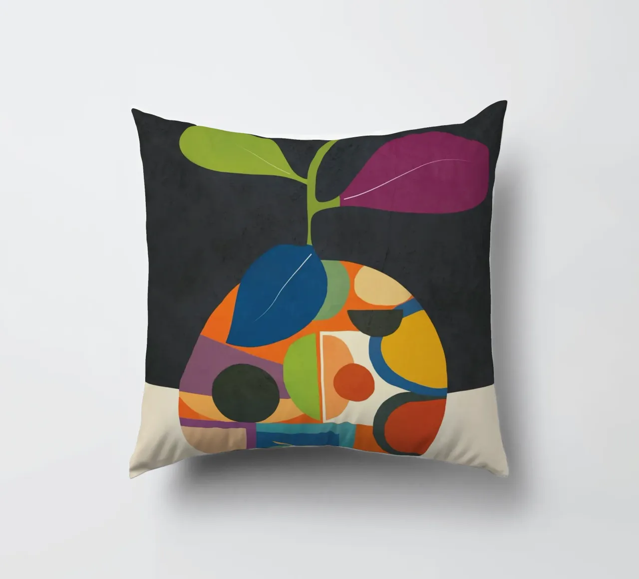 Abstract fruit shapes 1 cuscino da cityart