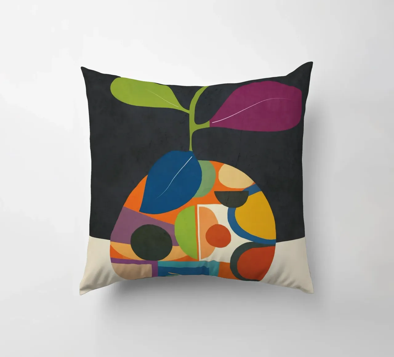 Abstract fruit shapes 1 cuscino da cityart