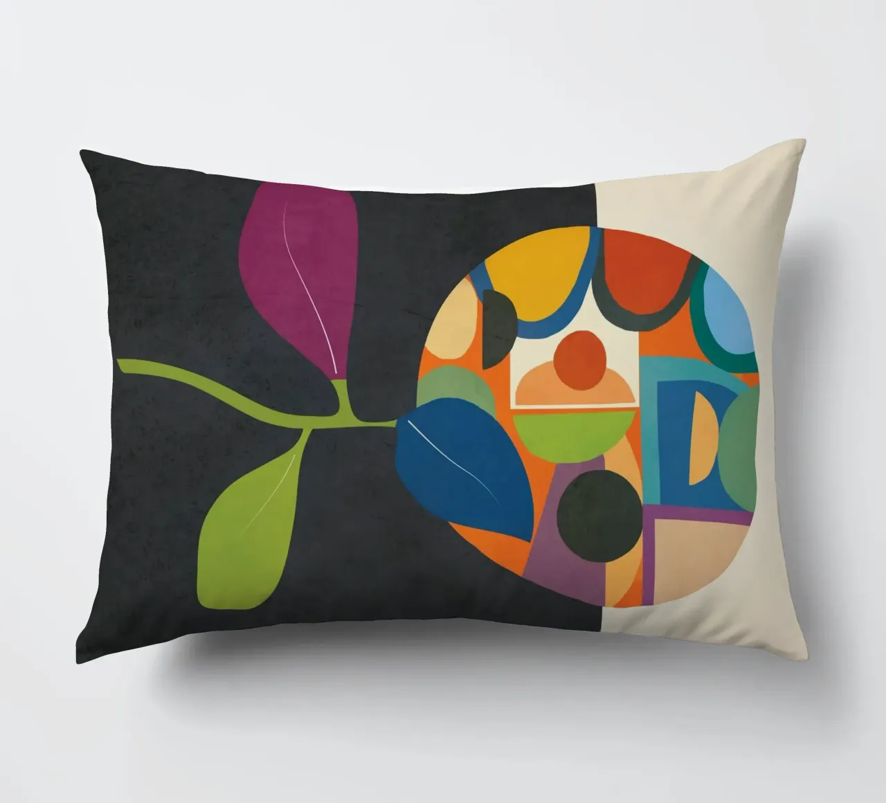 Abstract fruit shapes 1 cuscino da cityart