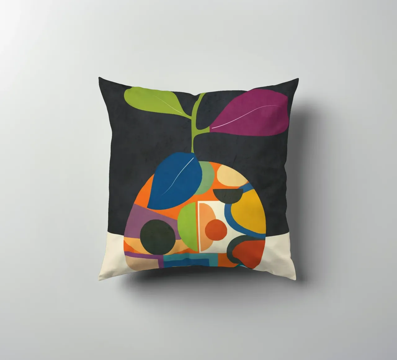 Abstract fruit shapes 1 cuscino da cityart