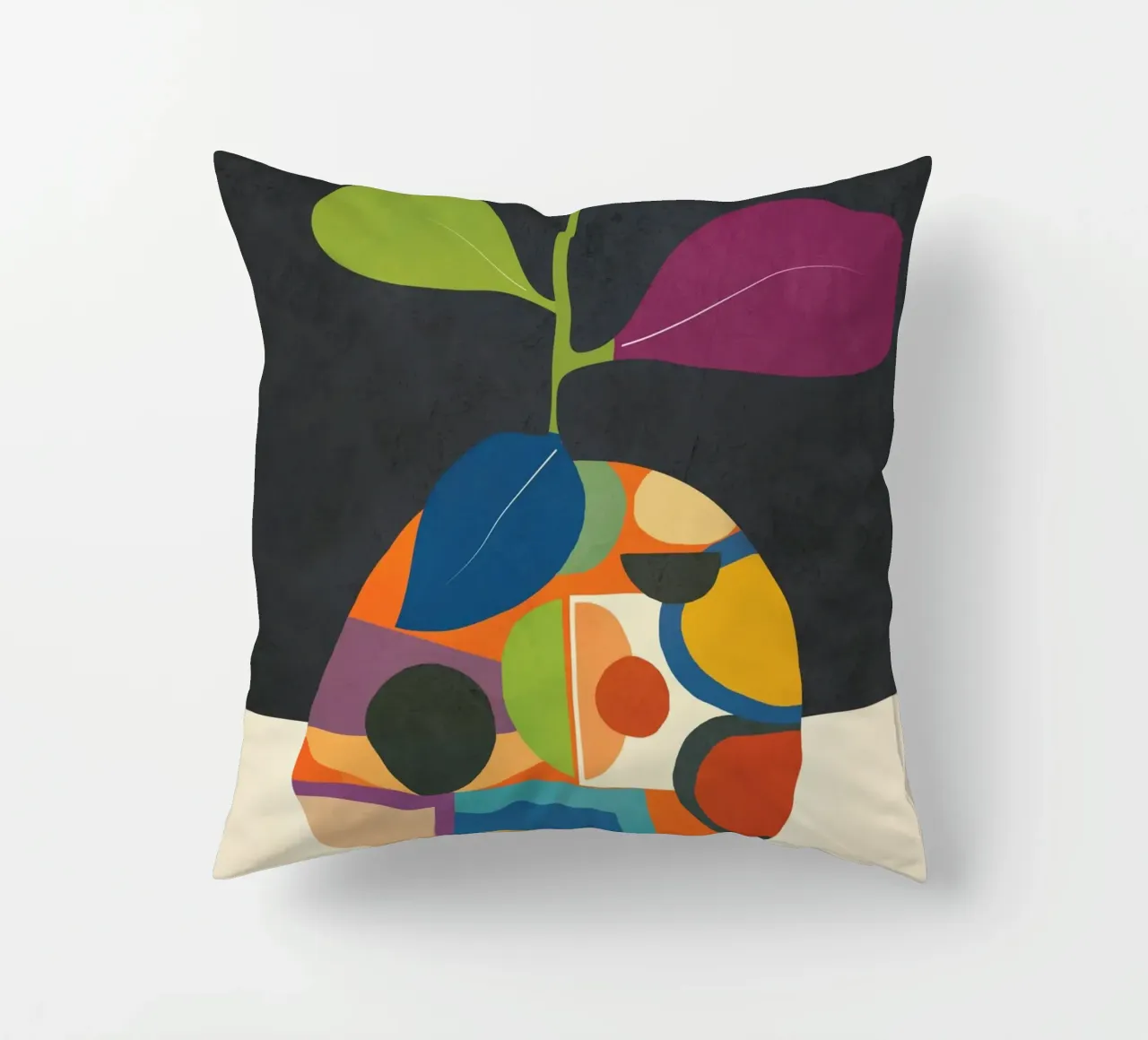 Abstract fruit shapes 1 cuscino da cityart