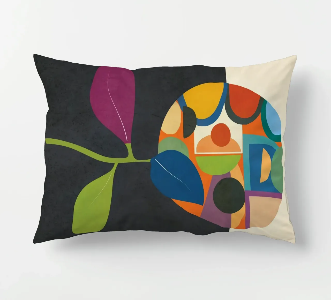 Abstract fruit shapes 1 cuscino da cityart