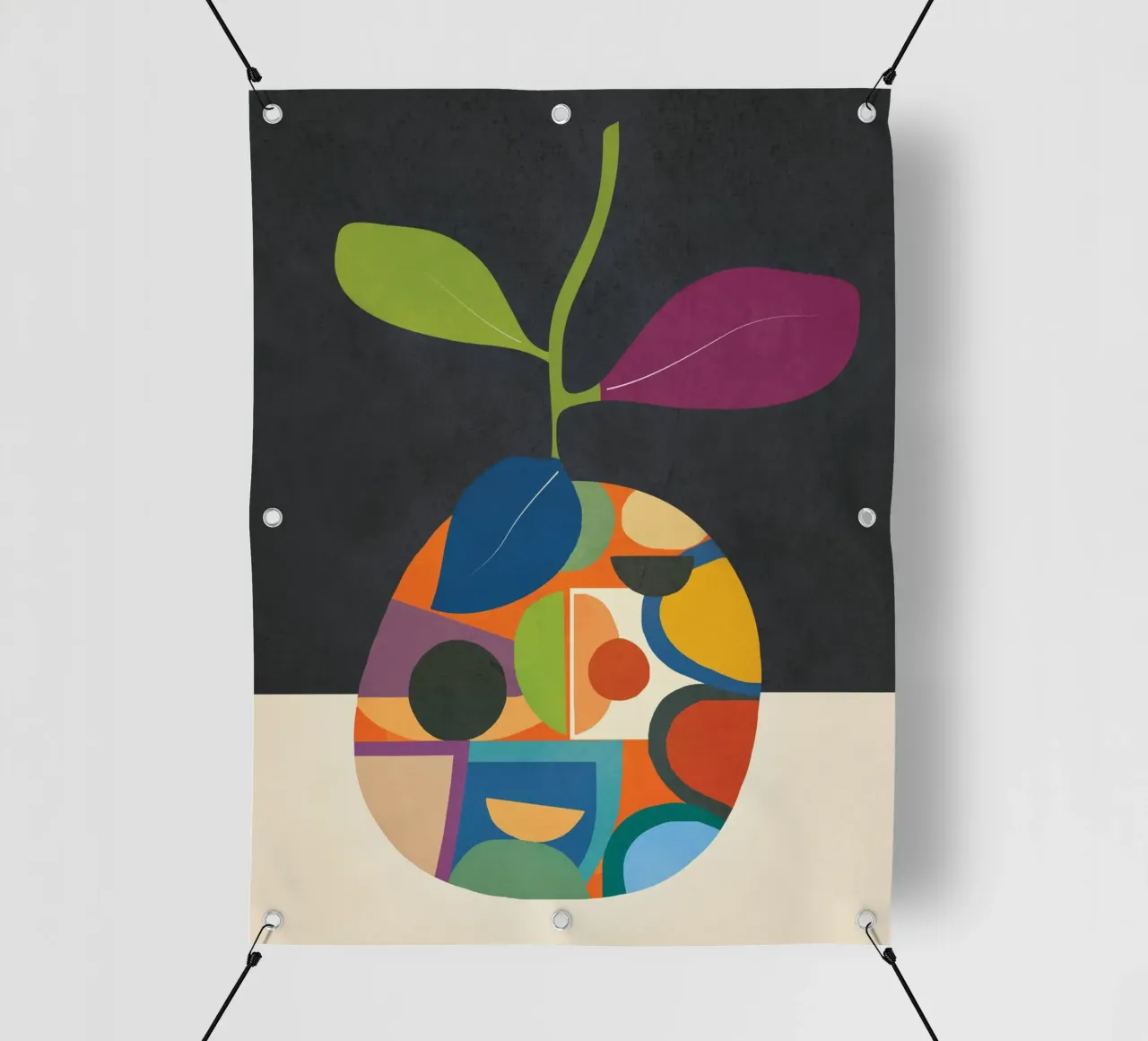 Abstract fruit shapes 1 telo in pvc da cityart