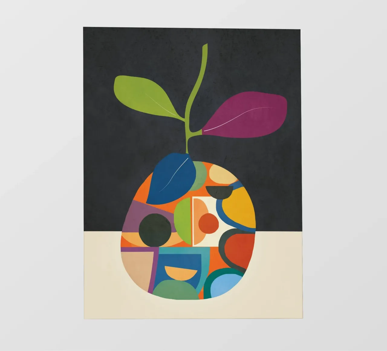 Abstract fruit shapes 1 telo in pvc da cityart