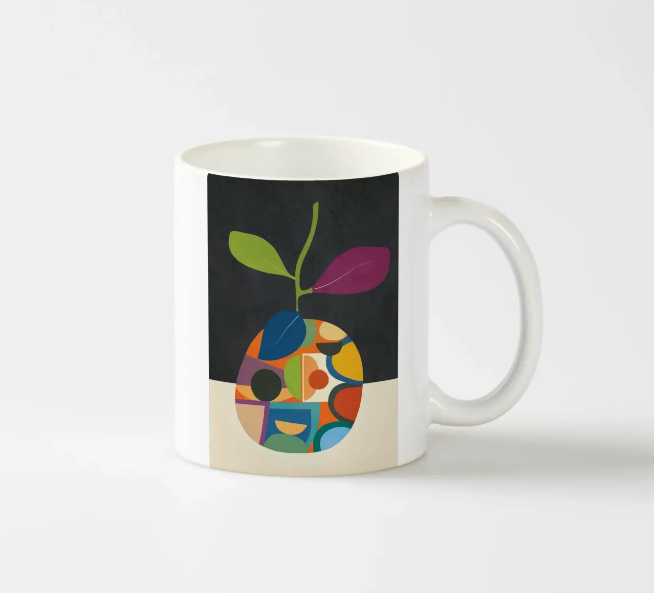 Abstract fruit shapes 1 tazza in ceramica da cityart