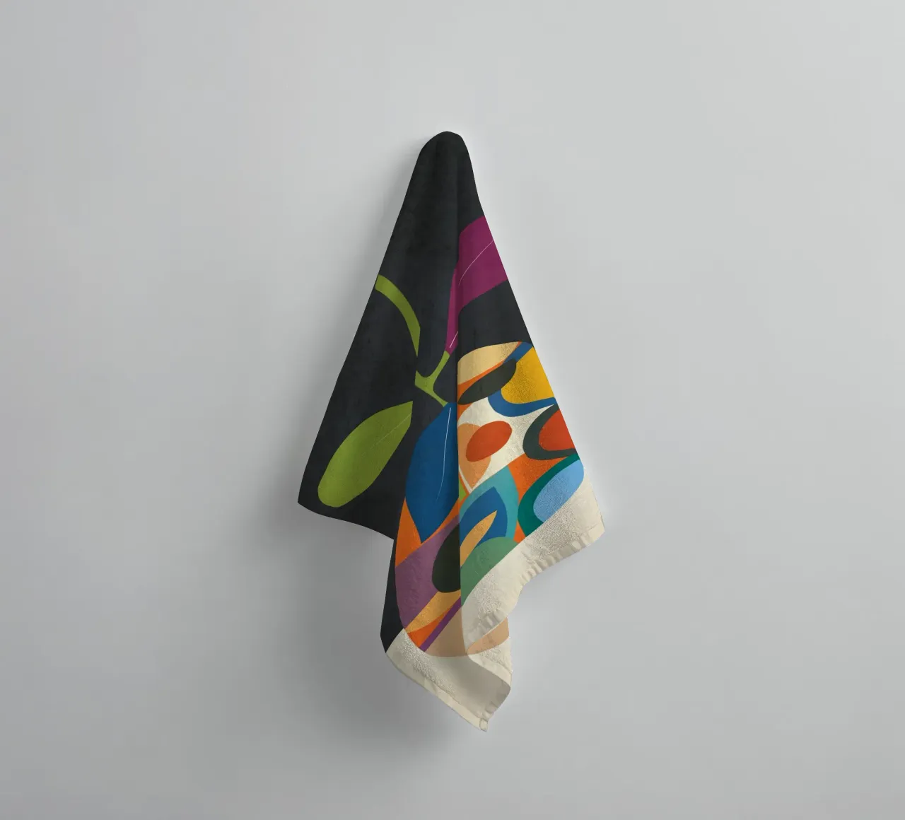 Abstract fruit shapes 1 asciugamano da bagno da cityart