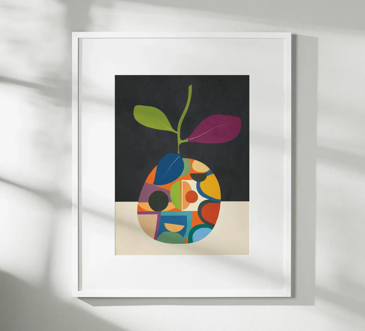 Abstract fruit shapes 1 poster da cityart